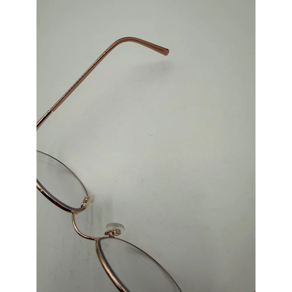 Elle Eyeglasses Women 51-19-140 Rose Gold Excellent Oval Metal Frames EL13467